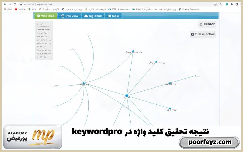 تحقیق کلمات کلیدی با ابزار keywordpro 